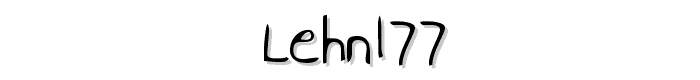 LEHN177 font