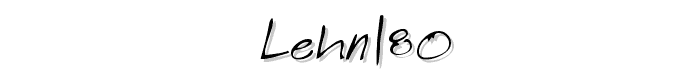 LEHN180 font