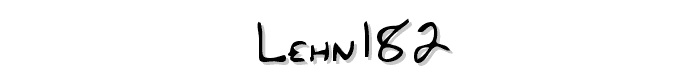 LEHN182 font