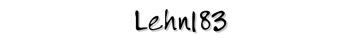 LEHN183 font