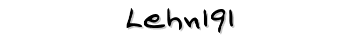 LEHN191 font