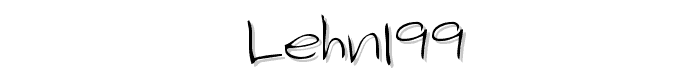 LEHN199 font