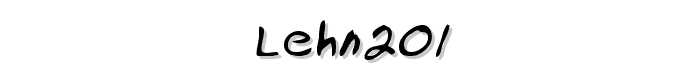 LEHN201 font