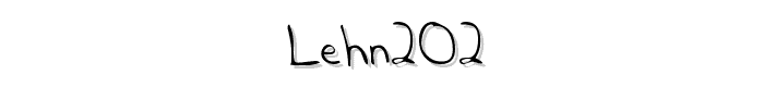 LEHN202 font