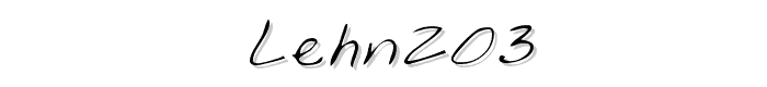 LEHN203 font