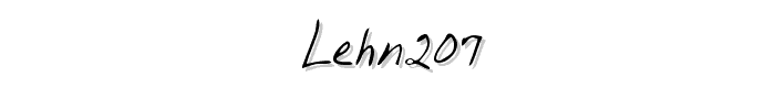 LEHN207 font