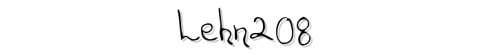 LEHN208 font