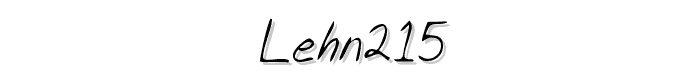 LEHN215 font