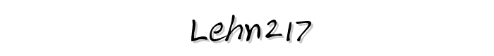 LEHN217 font