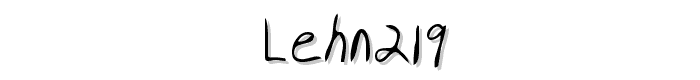 LEHN219 font