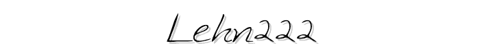 LEHN222 font