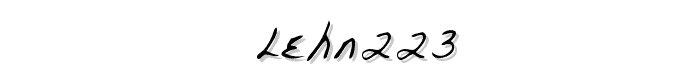 LEHN223 font