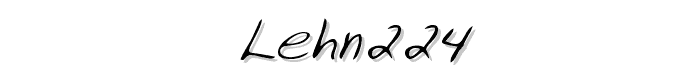 LEHN224 font