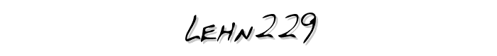 LEHN229 font