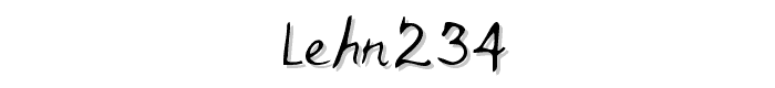 LEHN234 font