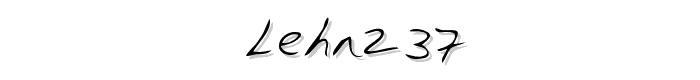 LEHN237 font