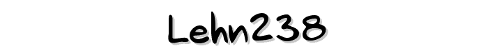 LEHN238 font