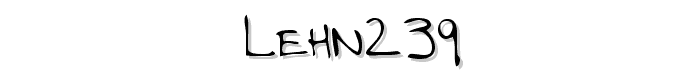 LEHN239 font