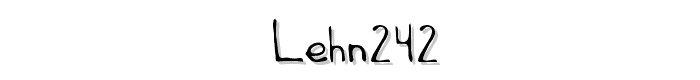 LEHN242 font