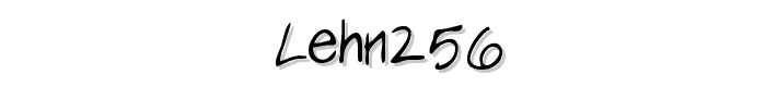 LEHN256 font