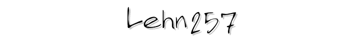 LEHN257 font