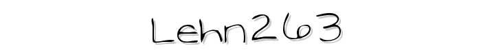 LEHN263 font