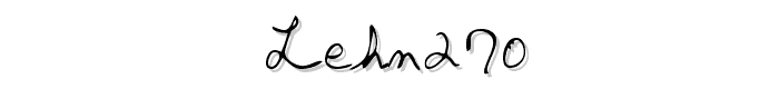 Eine Vorschau der Schriftart LEHN270
