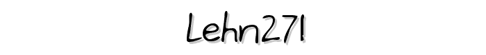 LEHN271 font