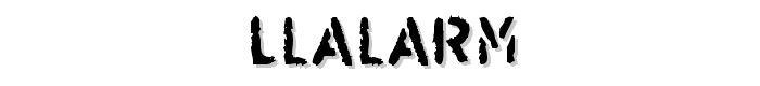 LLAlarm font