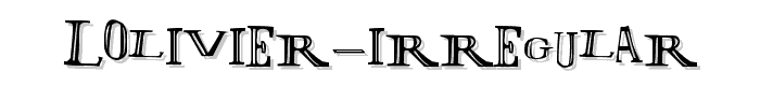 LOlivier Irregular font