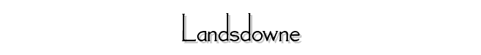 Landsdowne font