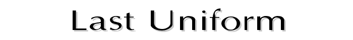 Last%20Uniform font