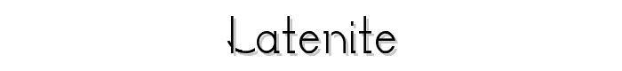 LateNite font