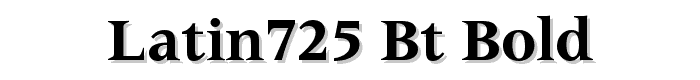 Latin725%20BT%20Bold font