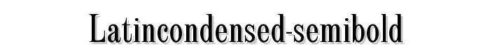 LatinCondensed-SemiBold font