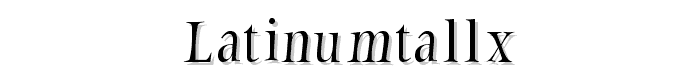 LatinumTallX font