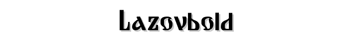 LazovBold font