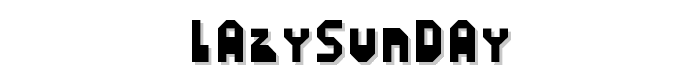 LazySunday font