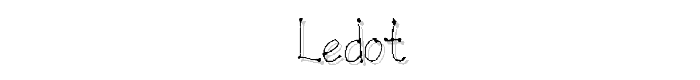 LeDot font