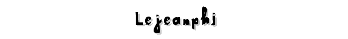 LeJeanPhi font
