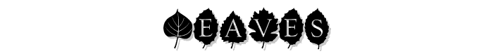 Leaves font