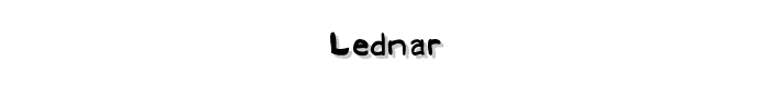 Lednar font