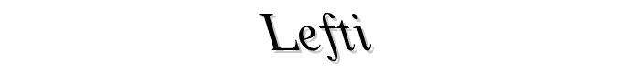 Lefti font