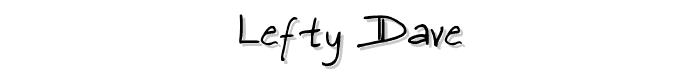 Lefty%20Dave font