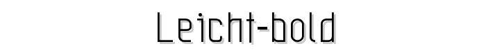 Leicht bold font