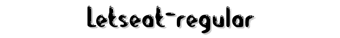 LetsEat Regular font