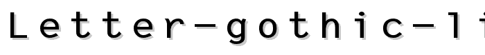 Letter Gothic Line font