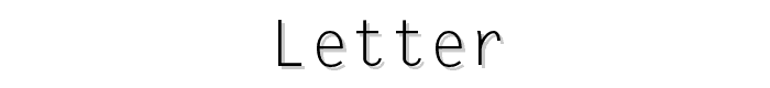 Letter font