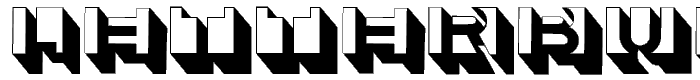 LetterBuildingsTHREE font