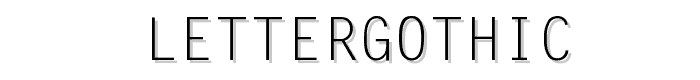 LetterGothic font
